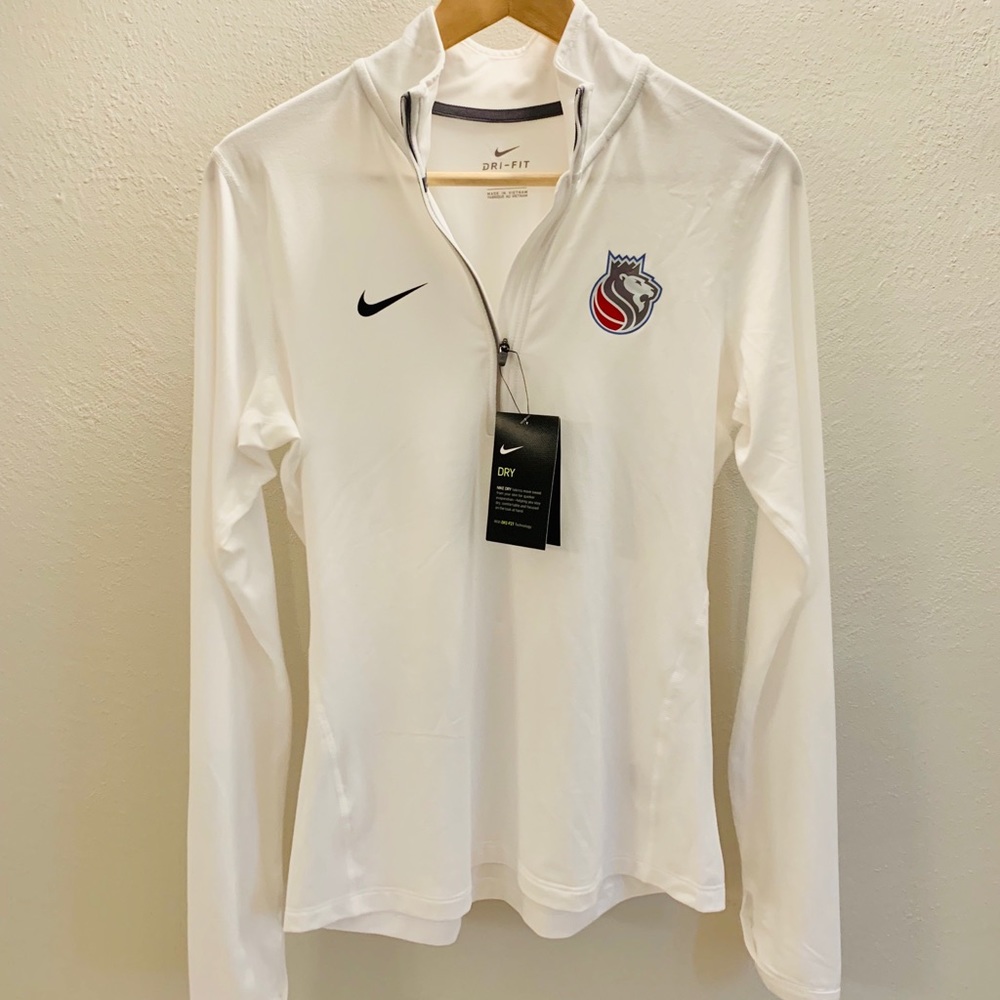 NWT NBA Nike Kings 1/4 Zip Long Sleeve DRI-FIT